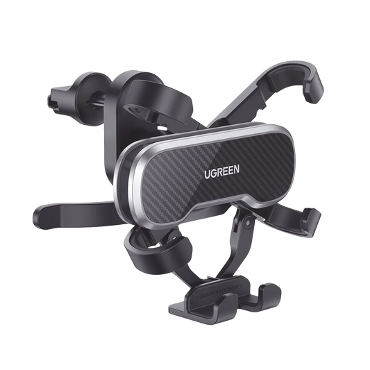 Soporte de AutomÃ³vil para Rendija de VentilaciÃ³n |  TecnologÃ­a Gravity | RotaciÃ³n de 360Â° | SuspensiÃ³n por Gancho | Pinzas de Goma | Compatible con Rejilla de VentilaciÃ³n Horizontal y Vertical.