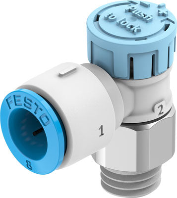 Válvula de estrangulación y antirretorno VFOE-LS-T-R18-Q8-F1A