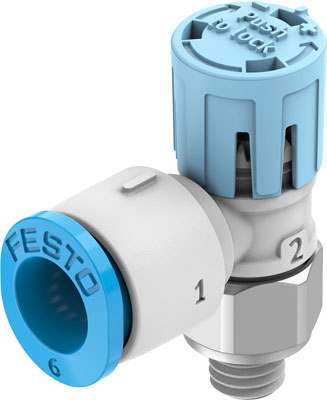 Válvula de estrangulación y antirretorno VFOE-LS-T-M5-Q6-F1A
