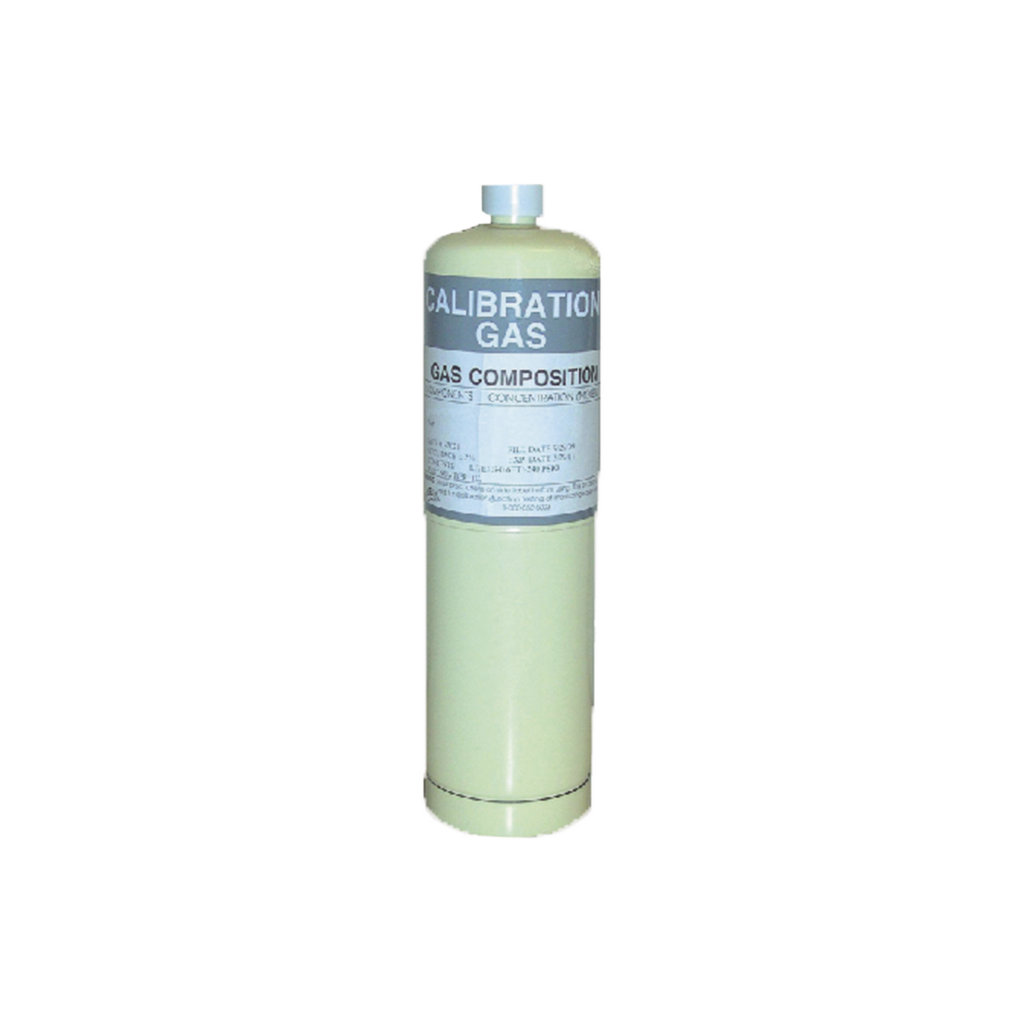 Cilindro para calibración de detectores de gas Amoniaco NH3 MACURCO NH3 34L 25 PPM