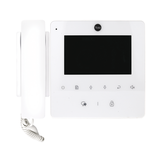 Monitor con teléfono blanco YDV4702 para tvportero 80126