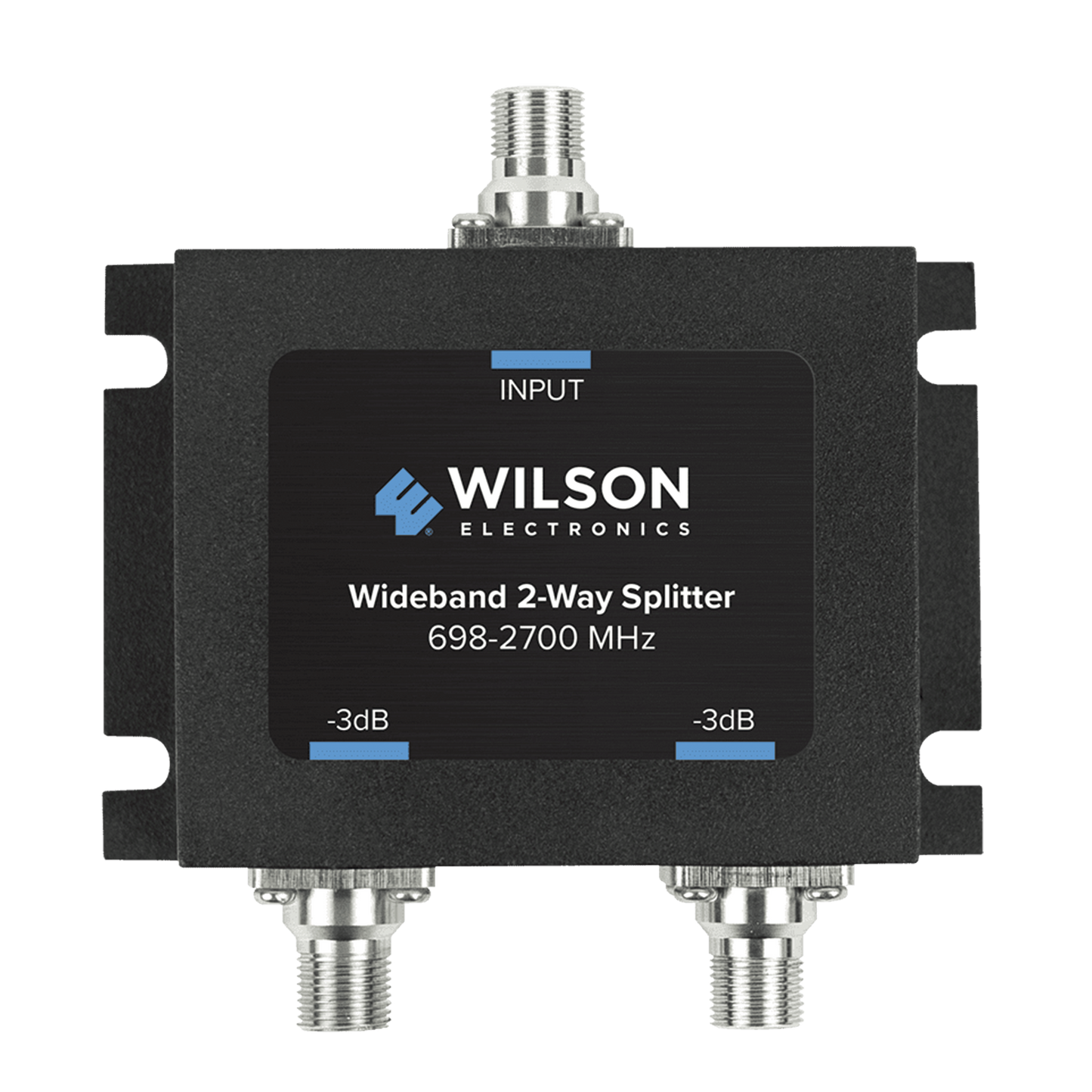 Divisor de potencia de 2 vÃ­as para la distribuciÃ³n de seÃ±al a dos antenas de servicio | 3 dB de pÃ©rdida por puerto | Conectores F hembra