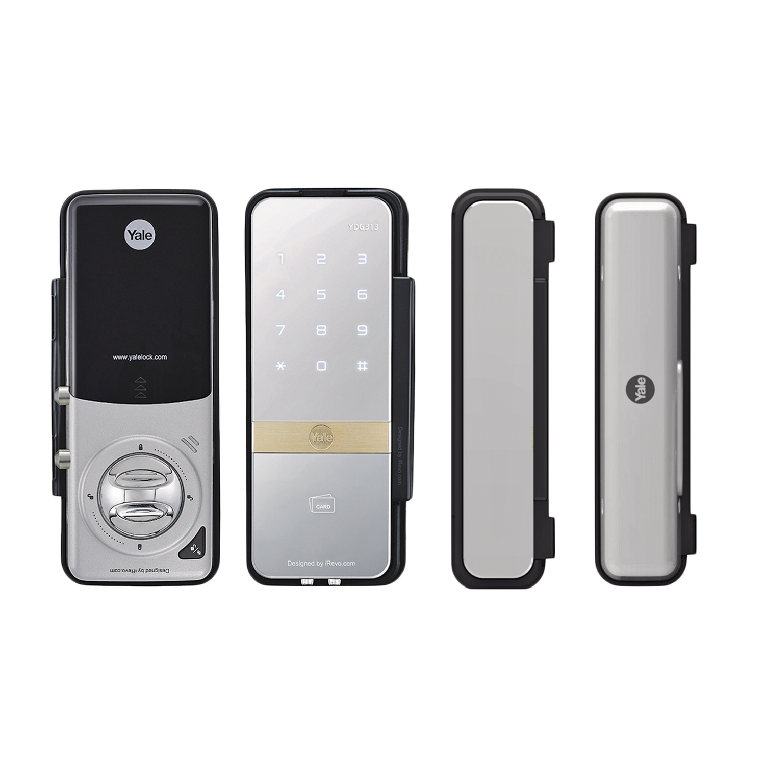 Cerradura Digital con Teclado Táctil para Puertas de Vidrio/ apertura con SMARTPHONE | YALE-ASSA ABLOY
