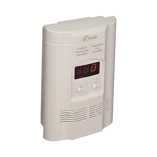 Paquete de 2 Pzas ? Detector AutÃ³nomo de MonÃ³xido de Carbono (CO) y Gases Explosivos (Propano y Metano) ? Pantalla Digital ? ConexiÃ³n Directa a 120 Vca ? BaterÃ­a de Respaldo Incluida