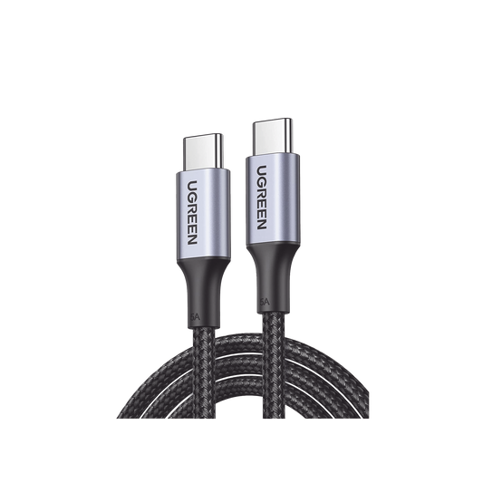 Cable USB-C a USB-C | 3 Metros | Carga RÃ¡pida de hasta 100W | Transferencia de datos 480 Mbps | PD3.0 | QC4.0/3.0/2.0 | FPC | AFC | ProtecciÃ³n Integrada| Caja de Aluminio | Nylon Trenzado | Amplia Compatibilidad | Color Negro.