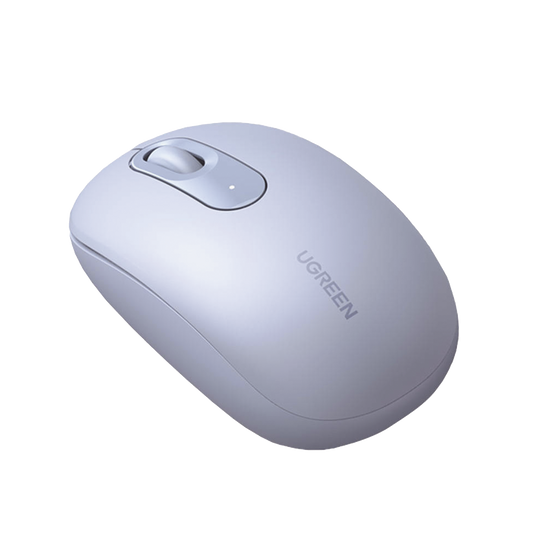 Mouse InalÃ¡mbrico 2.4G 800/1200/1600/2400 DPI / FunciÃ³n de 3 botones / Alcance 10m / Silencioso / ErgonÃ³mico / Anti-caÃ­da y Anti-interferencias / Color Dusty Blue / BaterÃ­a Alcalina AA (incluida).
