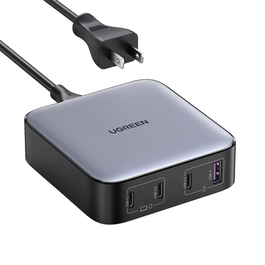 Cargador de Escritorio de 100W | 4 Puertos de Carga RÃ¡pida | 3 USB-C | 1 USB-A | TecnologÃ­a GaN II +SIC | Power Delivery 3.0 | Quick Charge 4.0 | Chip Confiable y Carga Inteligente | Optimiza la Experiencia de Carga
