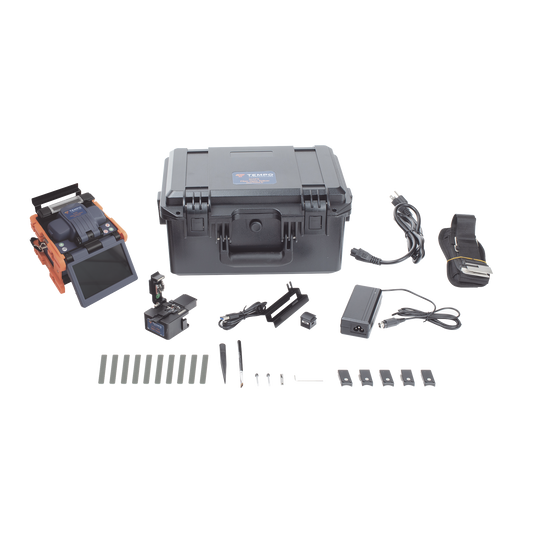 Fusionadora de Fibra Ã“ptica de AlineaciÃ³n Activa por Revestimiento con 4 Motores con Perdida TÃ­pica (SM); 0.02 dB (MM); 0.04 dB) con Pantalla Touch