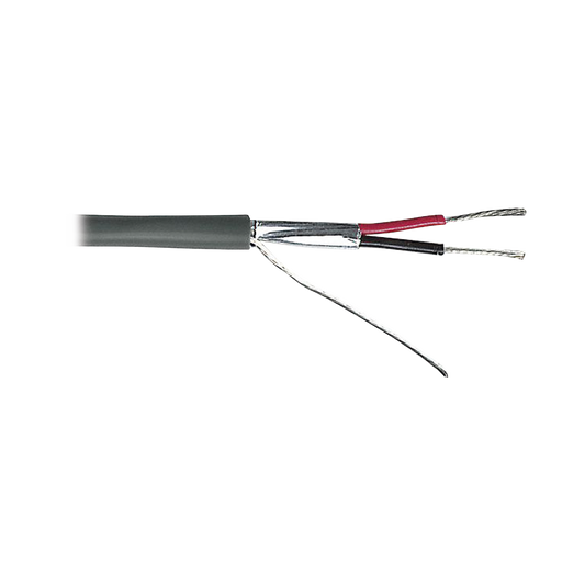 Cable 2 x 18 AWG / Blindado / 305 Metros / Riser / UL / Color Gris / Hecho en MÃ©xico