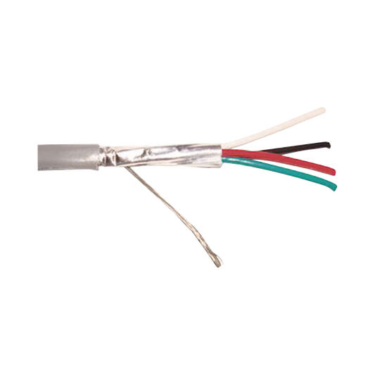 Cable 4 x 18 AWG / Blindado / 305 Metros / Riser / UL / Color Gris / Hecho en MÃ©xico