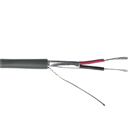 Cable Calibre 22 / 2 Conductores / Blindado / 305 Metros / Riser / UL / Color Gris / Hecho en MÃ©xico