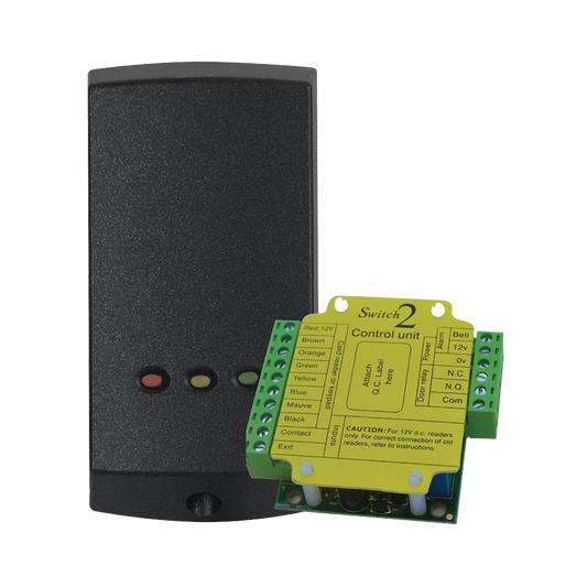 Lector de Solo Tarjetas de Proximidad  (AutÃ³nomo) /Controlador Externo para Mayor Seguridad/  ProgramaciÃ³n en Segundos/ 2 AÃ±os GarantÃ­a