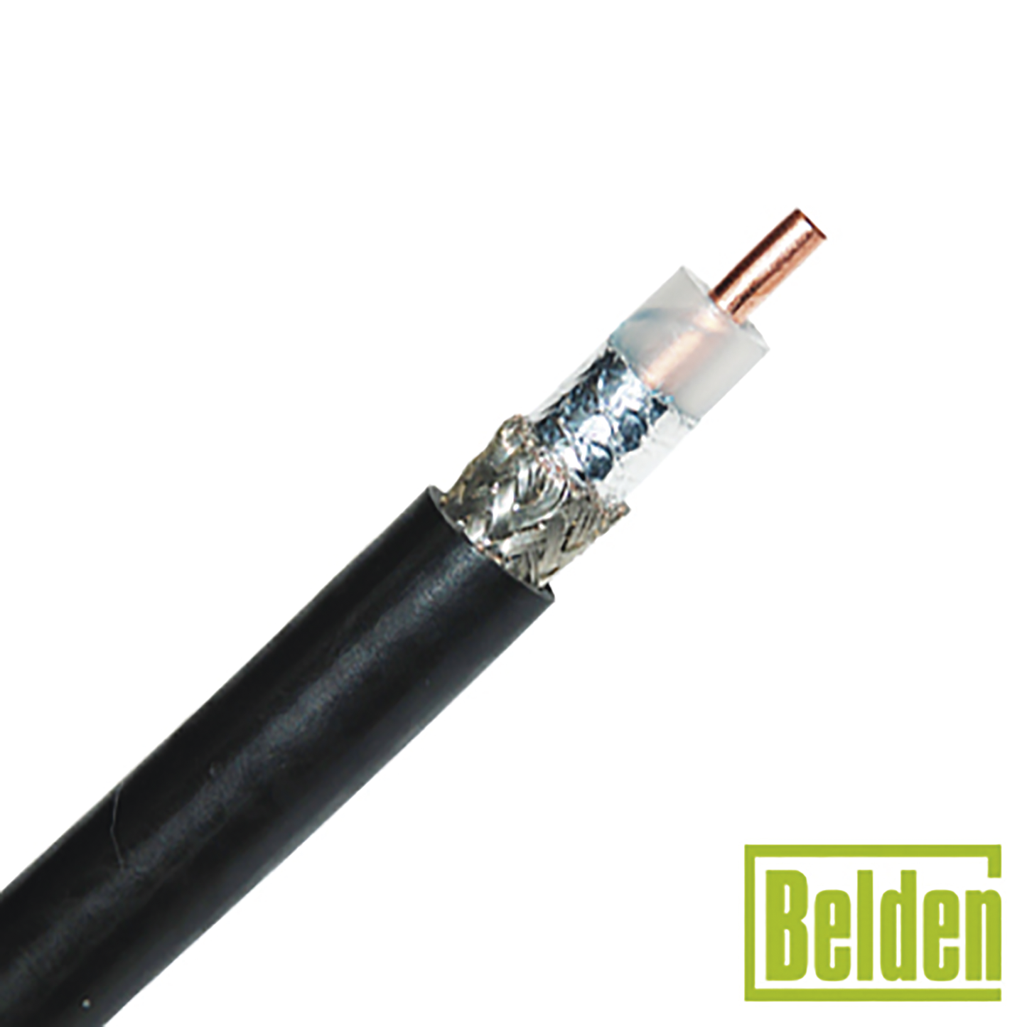 Retazo de 5 Metros de Cable coaxial tipo RG-8/U, conductor central de 2.74 mm en cobre sÃ³lido cal. 10, con 90% de blindaje de malla trenzada de cobre estaÃ±ada + cinta Duobond, aislamiento de polietileno semi-sÃ³lido, forro de PVC. PREC