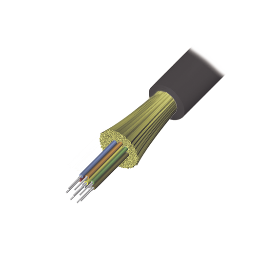 Cable de Fibra Ã“ptica de 6 hilos, Interior/Exterior, Tight Buffer, No Conductiva (DielÃ©ctrica), LS0H, Multimodo OM4 50/125 optimizada, 1 Metro