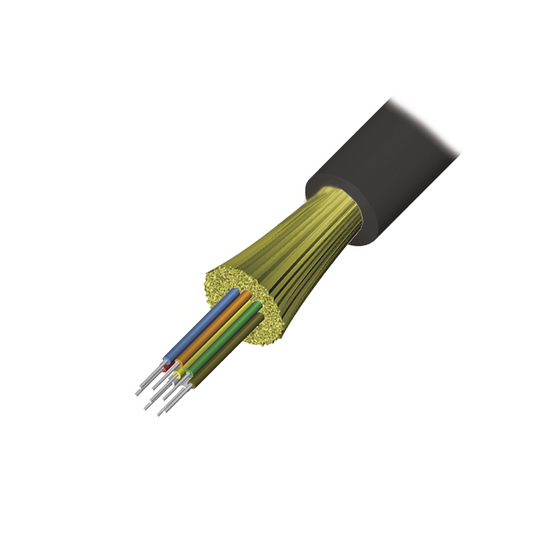 Cable de Fibra Ã“ptica de 6 hilos, Interior/Exterior, Tight Buffer, No Conductiva (DielÃ©ctrica), Riser, Multimodo OM3 50/125 optimizada, 1 Metro