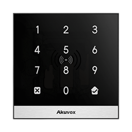 Teclado de Control de Acceso Inteligente / AdministraciÃ³n 100% en la Nube / Interfaz WEB / POE / Lector Prox 125 kHz / MIFARE 13.56MHz / NFC / APP Smart Plus / Control de 1 Puerta / PIN Para Visitas / IP65
