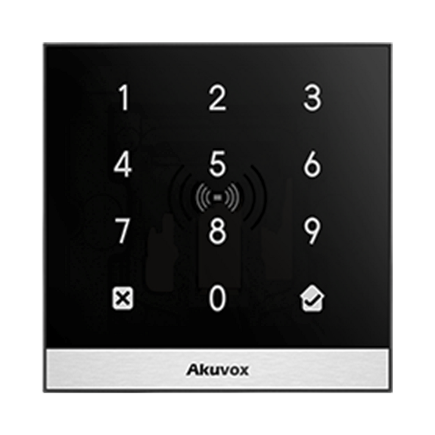 Teclado de Control de Acceso Inteligente / AdministraciÃ³n 100% en la Nube / Interfaz WEB / POE / Lector Prox 125 kHz / MIFARE 13.56MHz / NFC / APP Smart Plus / Control de 1 Puerta / PIN Para Visitas / IP65