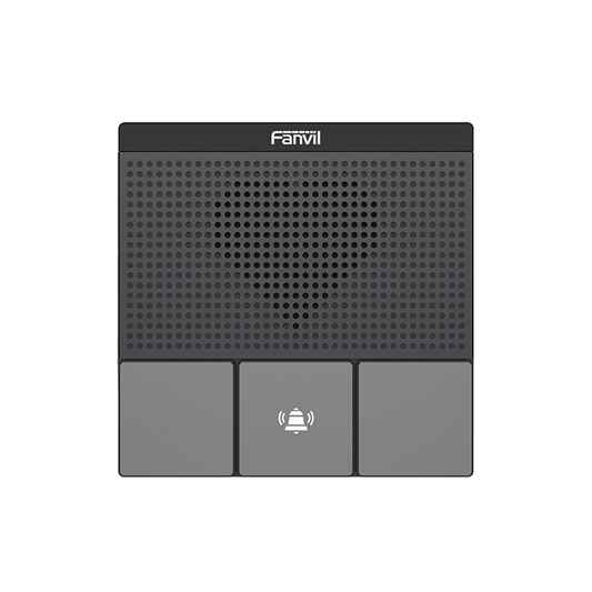 Mini Intercomunicador Wi-Fi para hotelerÃ­a, hospitales, con diseÃ±o elegante, PoE, 3 botones, 1 relevador integrado de salida y entrada.