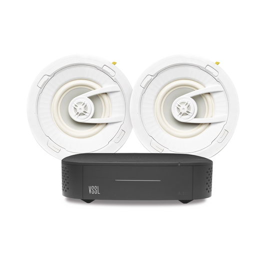 KIT Amplificador VSSL A1X | 2 Bocinas para PlafÃ³n de 7in TruAudio G72