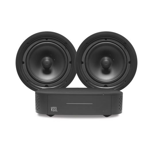 KIT Amplificador VSSL A1X | 2 Bocinas para PlafÃ³n de 6in TruAudio PP6