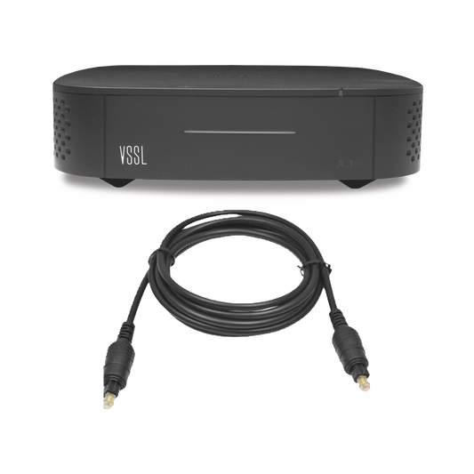 Amplificador una Zona de 2 Canales, 50 W por Canal, Con Cable TOSLINK Incluido, TransmisiÃ³n por Chromecast, AirPlay, Alexa Cast, Spotify Connect