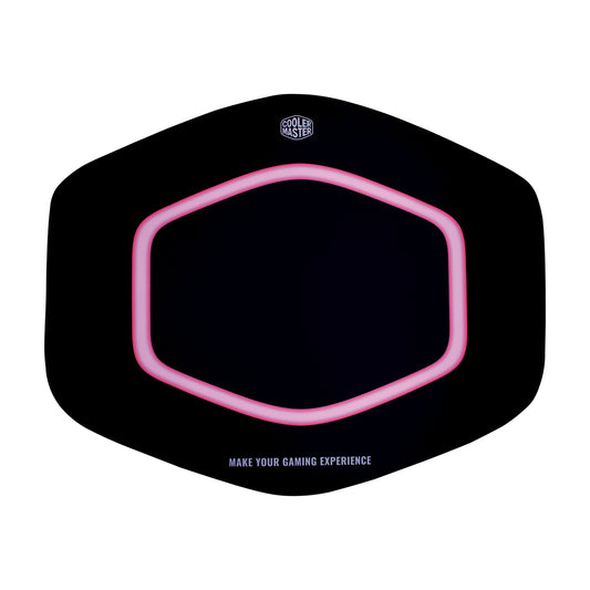 Alfombra Gamer Cooler Master CMI-FM510H, Base Color Negro con Halo Color Rosa, Base de Caucho Natural,