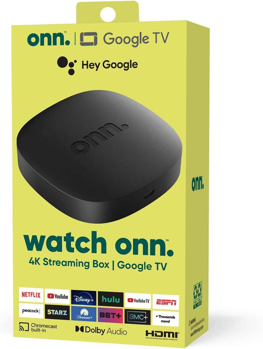 Onn Google TV 4K Negro