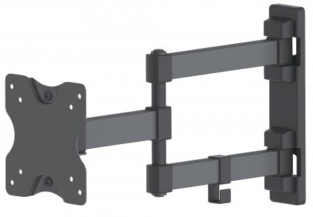 461382 Soporte para monitor de pared, movimiento articulado, pantalla plana de 13 a 27 pulgadas, máximo 20 kg Se despliega hasta en 35.4 cm