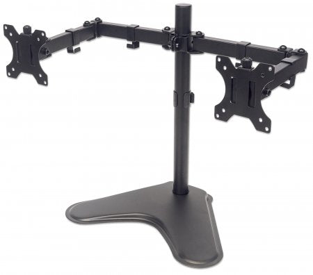 Soporte para dos monitores MANHATTAN  Movimiento con brazos de doble articulación, Brazo de Montaje, Negro, 8 kg, Acero