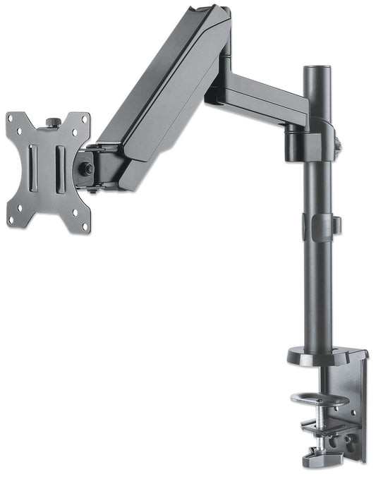 Soporte universal de pared para monitor MANHATTAN con pistón a gas,Soporta un monitor de 17 pulgadas a 32 pulgadas