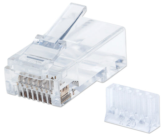 790604 Plug RJ45 CAT 6 UTP SOLIDO 90 Pzs