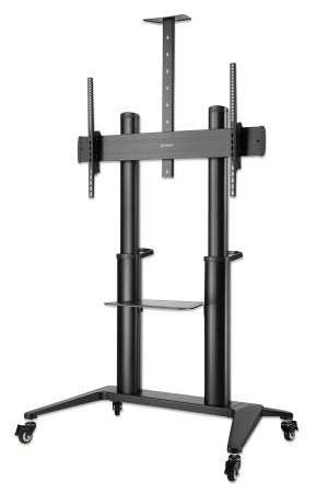 462341 Soporte de aluminio para TV de ultra alta resistencia con ruedas: Soporta una pantalla de 70 pulgadas a 120 pulgadas de hasta 140 kg (308 lbs.), inc