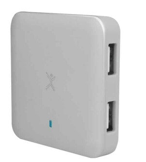 Adaptador USB PERFECT CHOICE PC-171621, Color blanco, 4 puertos