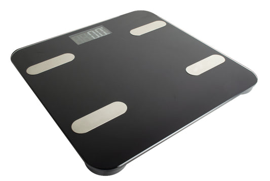 Báscula inteligente BT PC-270096 Registra y grafica tus datos: Peso, IMC, grasa corporal, agua corporal, músculo esquelético y TMB.