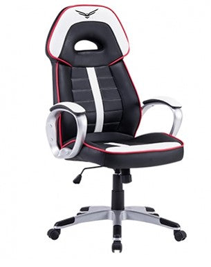 Silla Gaming Naceb Technology WARHAMMER, Gamer, Negro/Blanco, Piel Sintética