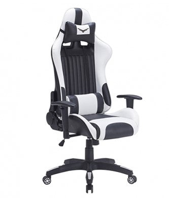 Silla Gaming Naceb Technology MARINE, Gamer, Negro/Blanco, Piel Sintética