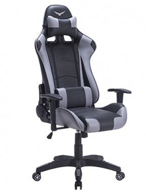 Silla Gaming Naceb Technology SOLDIER, Gamer, Negro/Gris, Piel Sintética