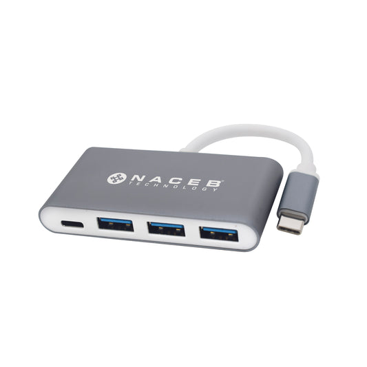Adaptador NACEB HUB TIPO C A USB 3.0 NA-0112