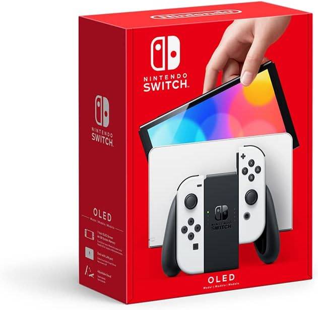Nintendo Switch OLED Color Joycons Blanco. Version Internacional
