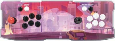 Consola Arcade NCA-6084 Dos Jugadores + 2 RC WIFI RAM 2GB Bocina 3W 12V Retroiluminado, Incluye Juegos N64, Almacenamiento 64GB, Modelo Mundo Abierto NBCA6