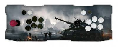 Consola Arcade NCA-6084 Dos Jugadores + 2 RC WIFI RAM 2GB Bocina 3W 12V Retroiluminado, Incluye Juegos N64, Almacenamiento 64GB, Modelo Guerra NBCA60WA3D