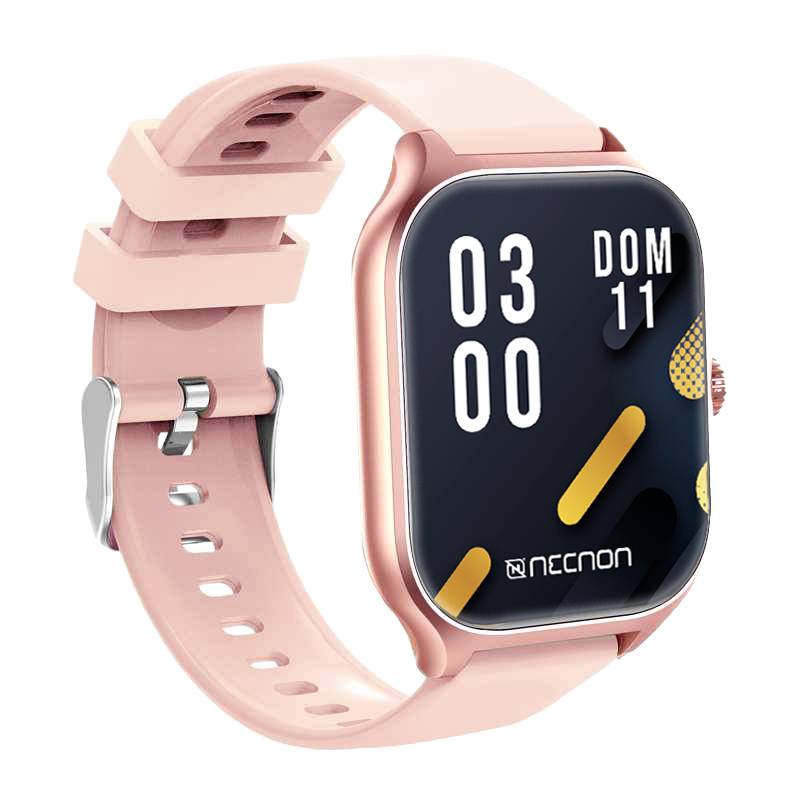 SMARTWATCH NSW-101 2.01  IP67 BT 5.0 APP FITPRO BAT 180 mAH MIDE CALORIAS FC CON VIBRACIÓN MULTIMEDIA FUNCIÓN BUSCAR Y FOTOS A DISTANCIA ROSA/OROROSA