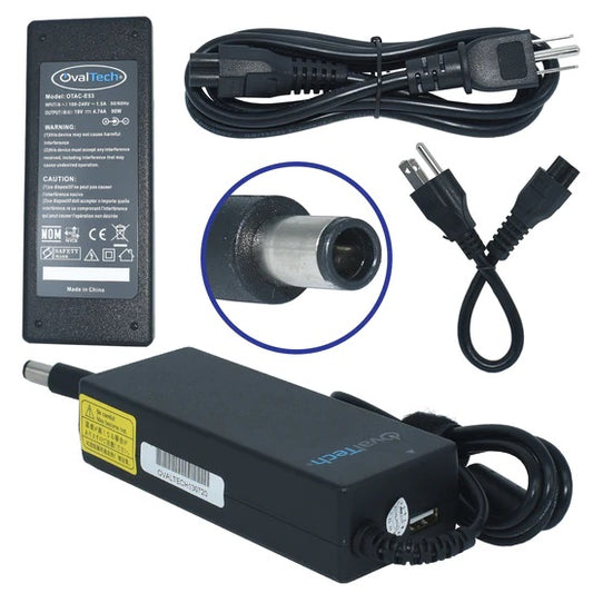 Cargador / Adaptador para Laptop OTAC-E53 OVALTECH de 90W 19V-4.74A (7.4*5.0)
