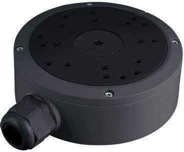 Caja de Conexiones para exterior, compatible con  camaras AHD e IP, Aprueba de Agua IP66, Color Negro.
