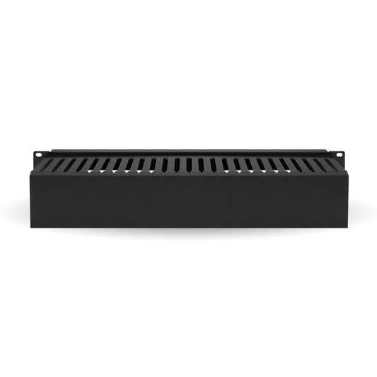 Organizador Metálico Horizontal de 2U BROBOTIX 830878, Negro, Acero, 2U