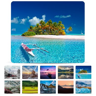 Mousepad Paisajes, Paquete Con 10 Piezas Brobotix 136285