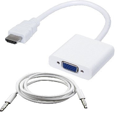 Convertidor HDMI a VGA BROBOTIX 110964B, HDMI, VGA, Macho/hembra, Color blanco