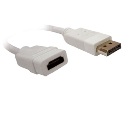 Adaptador Displayport a HDMI BROBOTIX , DisplayPort, HDMI, Color blanco