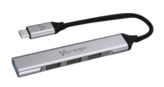 CONCENTRADOR HUB VORAGO HU-200 4 PTOS USB SLIM TIPO C