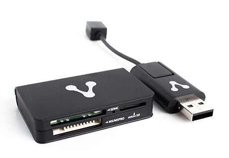 Lector de memoria VORAGO, 480 Mbit/s, Negro